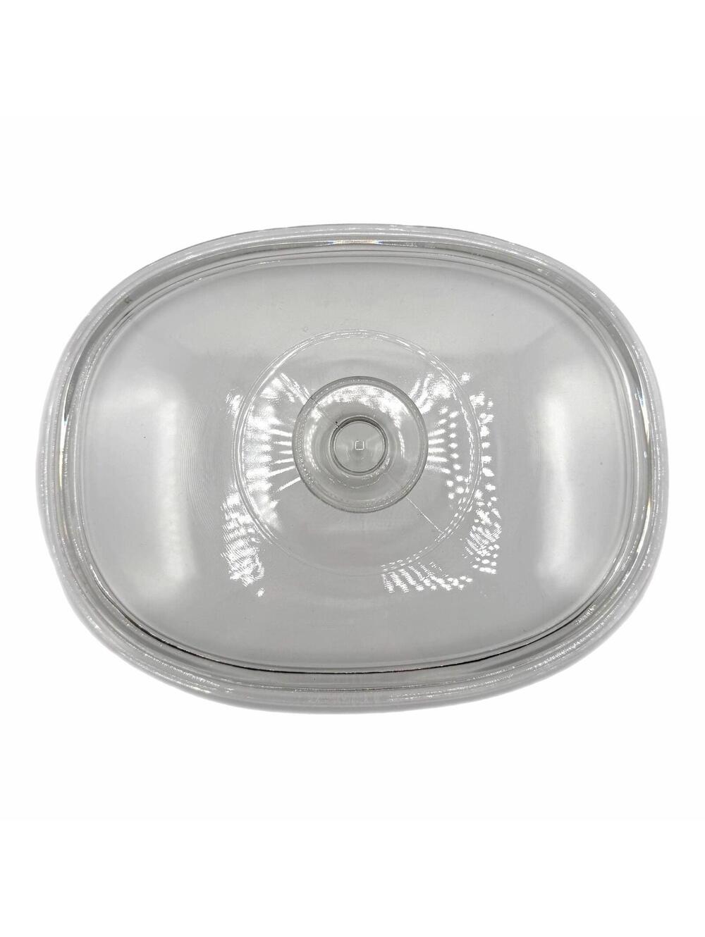 Vintage Pyrex 11” Oval Clear Glass Replacement Lid – DC1.5C – 2.5Qt